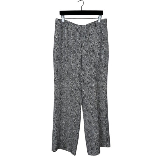 White House Black Market Pants - White House Black Market Wide Leg Herringbone Trousers Pants Women 12R